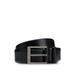 Logo-buckle Belt In Grained Italian Leather