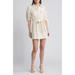 Cordelia Cotton Eyelet Short Sleeve Mini Shirtdress