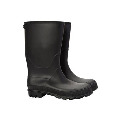 Mountain Warehouse Childrens/Kids Plain Wellington Stiefel (Schwarz) Image