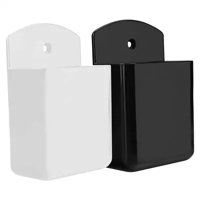 Wall Mounted Remote Control Holder Organizer Storage Box Adhesive Remote Holder Wall Mount For