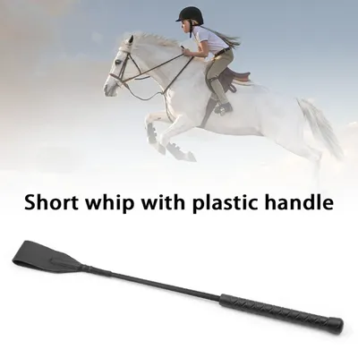 PU Leather Short Horsewhip Riding Crop Portable Lightweight Pointer Horse Whip Stage Performance