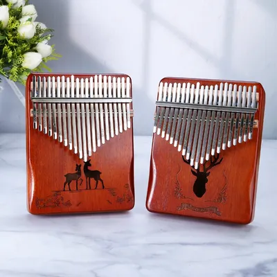 21 Keys Professional Thumb Piano Tuned 17 Keys Calimba Portable Kalimba Beginner's Malimba Birthday