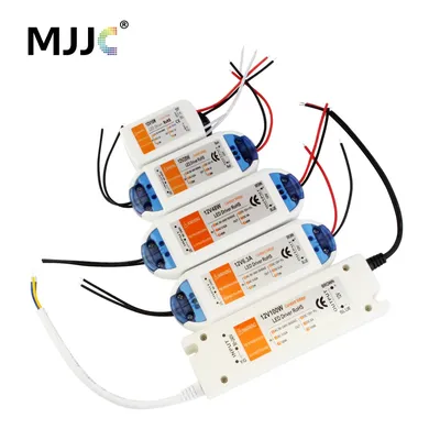 12 Volt Power Supply 12V LED Driver 18W 28W 48W 72W 100W AC 110V 220V to 12V DC Lighting Transformer