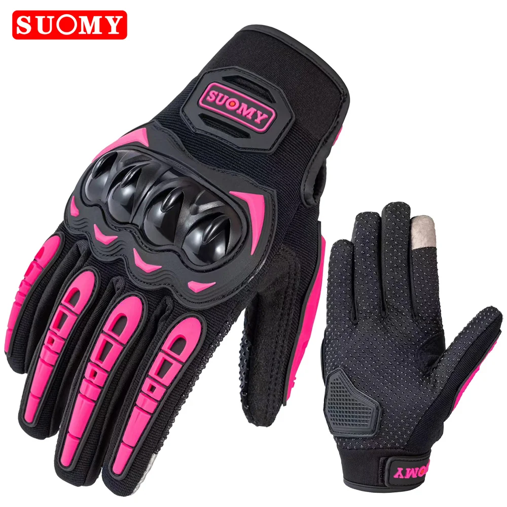 Suomy Frauen Rosa Motorrad Handschuhe Sommer Dame Motocross Atmungsaktive Racing Handschuhe Motorrad Fahrrad Radfahren Reiten Handschuh Für Männer Image