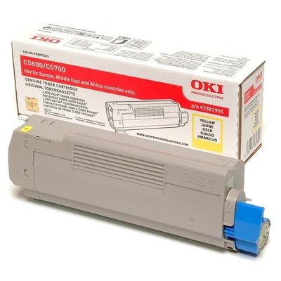 Original OKI 43381905 Toner Gelb