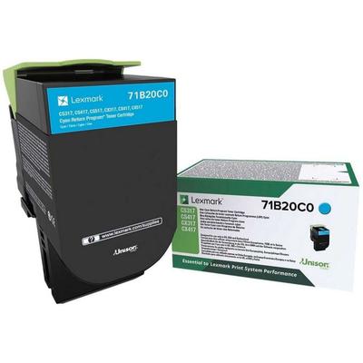 Original Lexmark 71B20C0 Toner Cyan Image