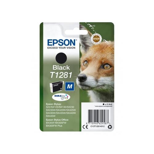 Original Epson C13T12814011 / T1281 Druckerpatrone Schwarz