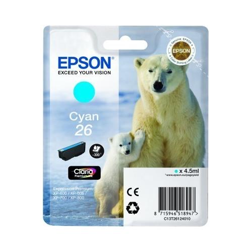 Original Epson C13T26124012 / 26 Druckerpatrone Cyan