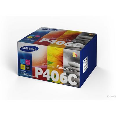 Original HP SU375A / CLT-P406C Toner Multipack (Schwarz,Cyan,Magenta,Gelb)