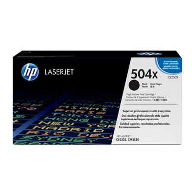 Original HP CE250X / 504X Toner Schwarz