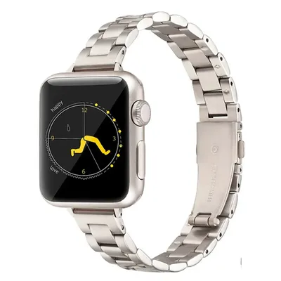 Thin Strap For Apple Watch Band 40mm 41mm 38mm 44mm 45mm 49mm Slim Stainless Steel Metal Bracelet