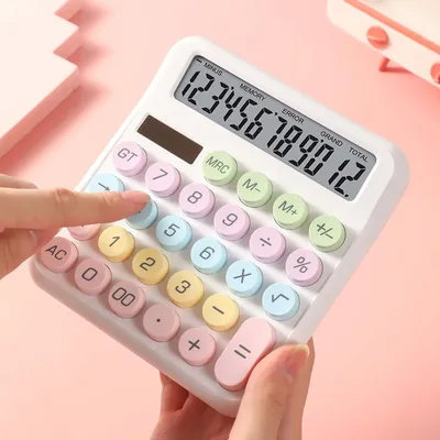 Dopamine Candy Colored Desktop Calculator, High Beauty, Office, School, Student Stationery, Cute,