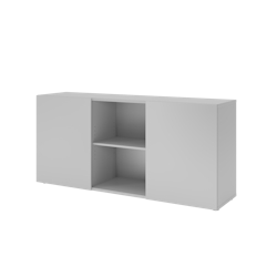 Hammerbacher-Sideboard 2OH mit Schiebetüren Grau/Grau-V1780/5/5 Image