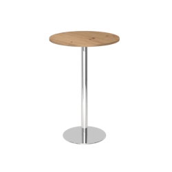 Hammerbacher-Stehtisch 80cm rund Asteiche/Chrom-VSTH08/R/C Image