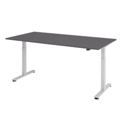 Hammerbacher-Sitz-Steh-Schreibtisch el.200x100cm Graphit-VXMST2E/G/S Image