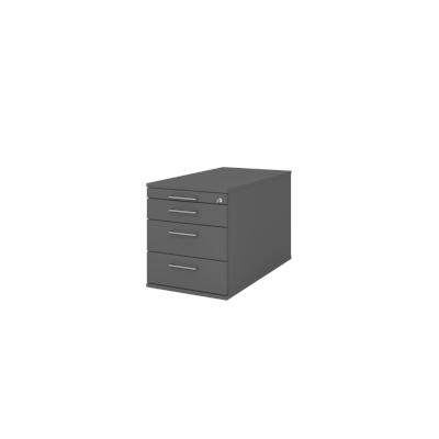 Hammerbacher-Rollcontainer 80cm,3Schub,Schloss BS Graphit-VTC30/G/G/BS Image