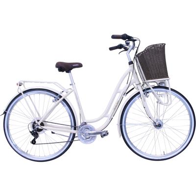 Tourenrad FASHION LINE "21-Gang Tourenbike" Fahrräder Gr. 48cm, 28 Zoll (71,12cm), beige (creme + creme)