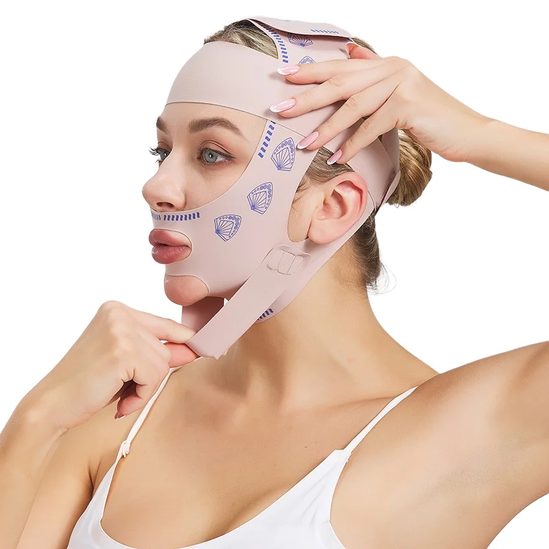 Mento Guancia Benda dimagrante V Shaper V Linea Maschera di sollevamento Lifting del viso Antirughe Fascia per dormire Maschera Bellezza Salute