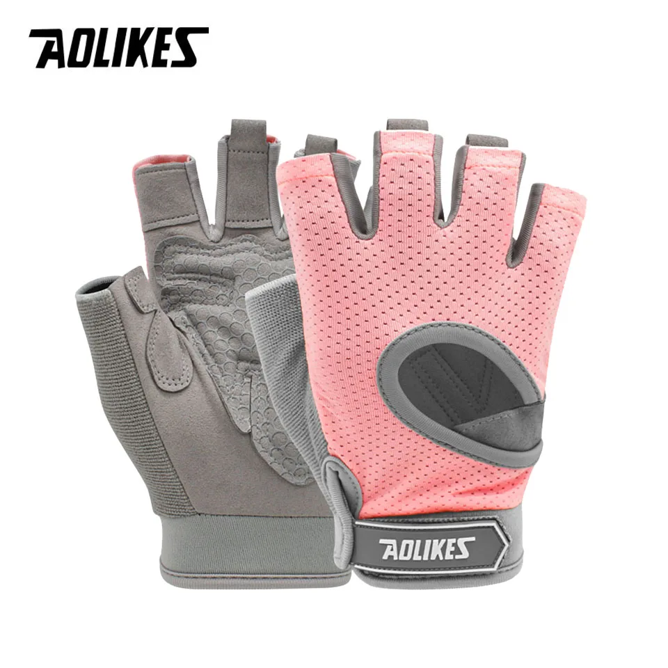 AOLIKES 1 paire de gants de gymnastique musculation sport Fitness haltère entraînement gants respirants pour Crossfit musculation entraînement