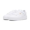 Sneaker PUMA "CARINA STREET JR", Kinder, Gr. 38,5, weiß (puma weiß, puma weiß, puma gold), Leder, Synthetik, sportlich, Schuhe