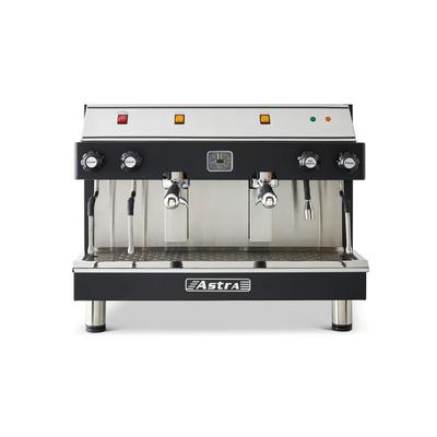 Astra M2S-017 Mega II Commercial Espresso Machine w/ 2 Groups, 2 Steam Valves, & 2 Hot Water Valve - 220v/1ph