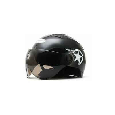 Ulisem - Elektromotorrad-Helm für Auto, Roller, Fahrrad, offenes Gesicht, halbe Baseballkappe, Image