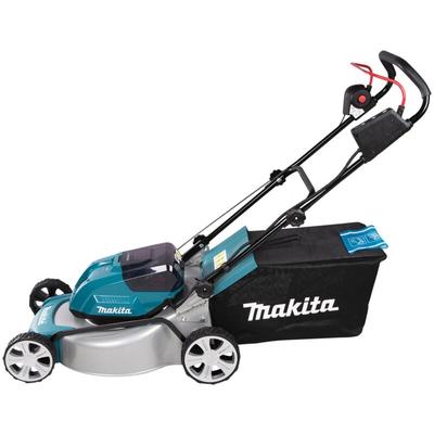 Makita Akku-Rasenmäher DLM463PT2, 2x18V, 2x 5,0 Ah und Doppelladegerät