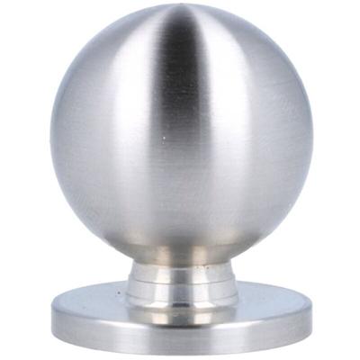 Möbelknopf Schubladenknopf Kugelknopf Kommodenknopf Edelstahl Türknopf 32mm Image