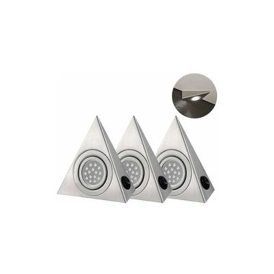 5er-Set LED-Strahler dreieckig zur Küchenschrankbeleuchtung, weißes Licht Image