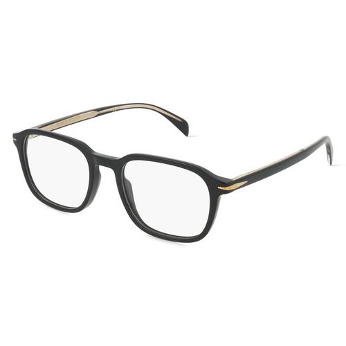 David Beckham DB 1084 Herren-Brille inkl. Gläser Vollrand Eckig Acetat-Gestell 51mm/19mm/150mm, schwarz