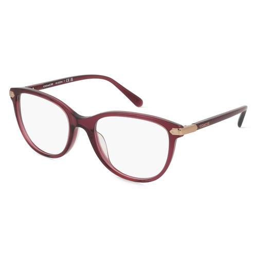 Coach HC6220U Damen-Brille inkl. Gläser Vollrand Eckig Acetat-Gestell 54mm/20mm/140mm, lila