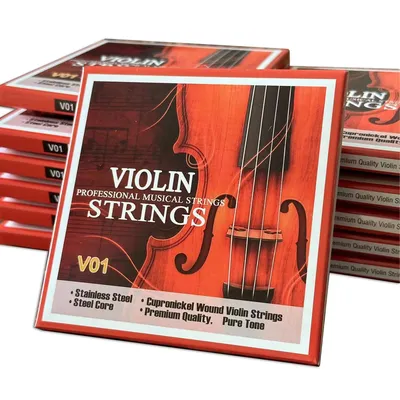 Violin Strings Universal Full Set (G-D-A-E) Steel Core Cupronickel Wound Fiddle String Medium Gauge