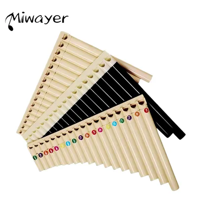 Miwayer Panpipe Handmade ABS Wind Instrument 18 Pipe Pan Flutes High Quality Student Portabl Folk