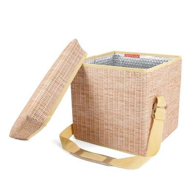 Kikkerland 091115 - Wicker Picnic Cooler Seat (CD139) Kitchen Dining Organization