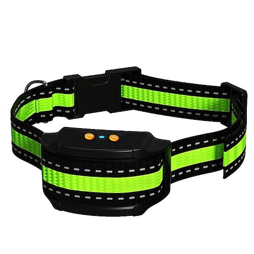 Haustier Hund Anti-Bell-Halsband Bellen Stopp wiederaufladbare Schock Anti-Bell-Halsband Piepton Vibration Schock Hundetrainingsgerät mit 5 einstellbaren Empfindlichkeitsstufen