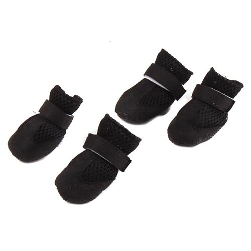 Hunde Katzen Pelzige Kleintiere Schuhe und Stiefel Atmungsaktiv Für Haustiere Polyester / Baumwolle Schwarz Image
