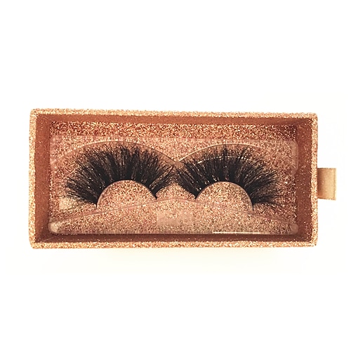 25 mm Wimpern, dramatische 6d Kunstnerz-Wimpern, flauschige Volumenwimpern, dicke gekreuzte Wimpern, lange Kunstnerz-Wimpern, 25 mm