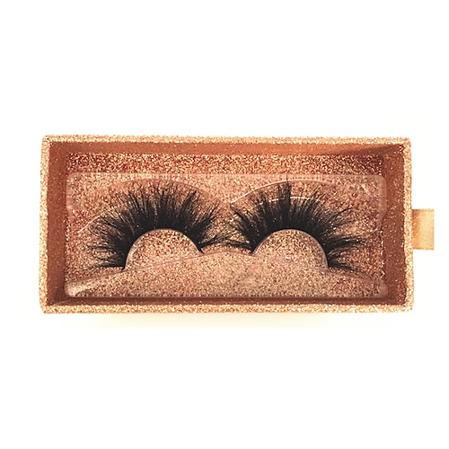 25 mm Wimpern, dramatische 6d Kunstnerz-Wimpern, flauschige Volumenwimpern, dicke gekreuzte Wimpern, lange Kunstnerz-Wimpern, 25 mm