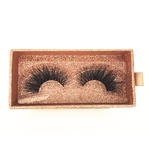 25 mm Wimpern, dramatische 6d Kunstnerz-Wimpern, flauschige Volumenwimpern, dicke gekreuzte Wimpern, lange Kunstnerz-Wimpern, 25 mm