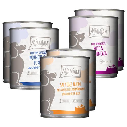 12x800g MjAMjAM Adult Hund Mixpaket I (3 Sorten) Hundefutter nass