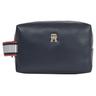 Kulturbeutel TOMMY HILFIGER Gr. B/H/T: 20 cm x 12 cm x 9 cm, blau (space blue) Damen Taschen Reisebeutel Necessaire Waschtasche