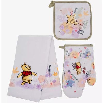 Disney Kitchen | Disney Winnie The Pooh Floral Characters Kitchen Set | Color: Pink/White | Size: Os