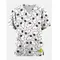 Women's Clothing Snoopy cartoon print V-neck Women's Working Clothes Tops Short Sleeve With Pockets