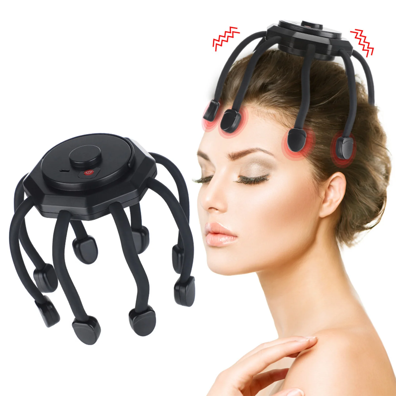 Masseur électrique de cuir chevelu sans fil, Portable, Ultra masseur de cuir chevelu, outil de Relaxation profonde pour une Relaxation profonde, soulagement du Stress