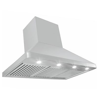 42 and 48" Wall Range Hood - PLJW 129 with Stainless Steel and Outdoor Rated 304 Stainless Steel