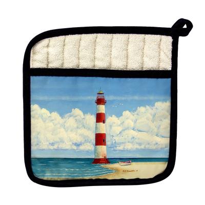 Morris Island Lighthouse, SC Pot Holder - 9x9