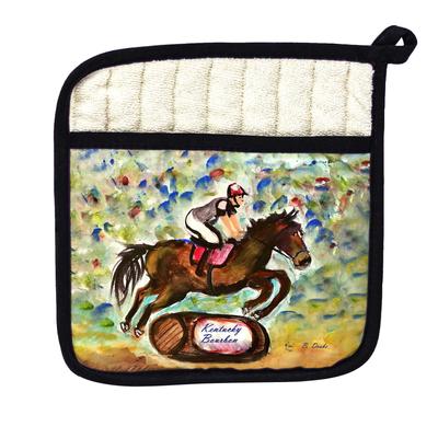 Kentucky Bourbon Horse Pot Holder - 9x9