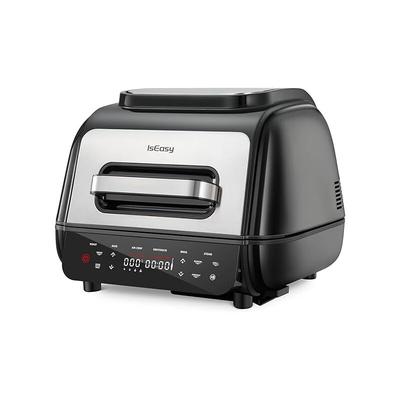 Iseasy - Heißluftfritteuse 3.8L 50℃-250℃,7-in-1 Diät-Fritteus mit 7