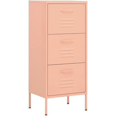 Lagerschrank Rosa 42,5x35x101,5 cm Stahl vidaXL