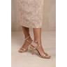 Where's That From Wheres Womens 'Flordia' Cross Over Strap Barely There High Heels - Gold - Size UK 3